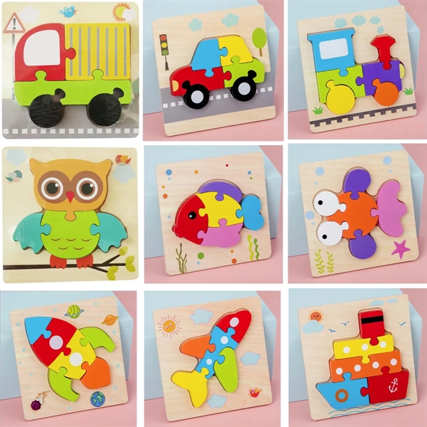 Wooden Toddler Puzzles Toys for 1 2 3 Years Old Boys Girls - Mele ...