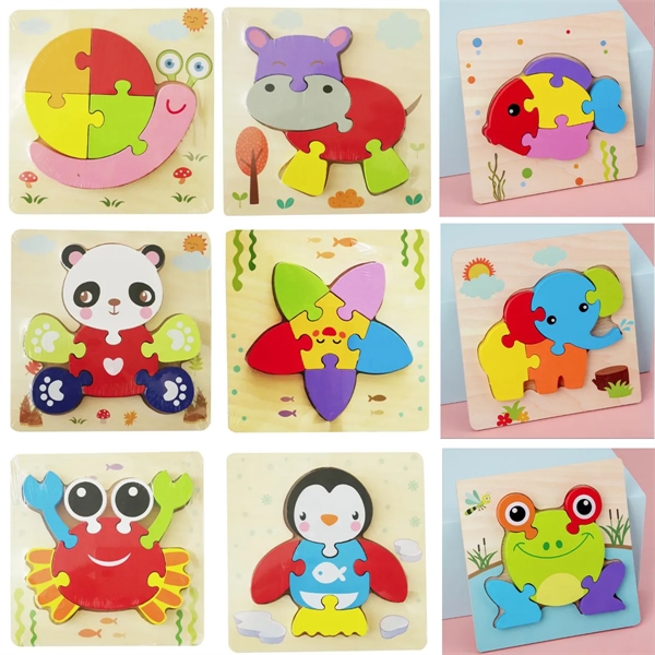 Wooden Toddler Puzzles Toys for 1 2 3 Years Old Boys Girls - Mele ...