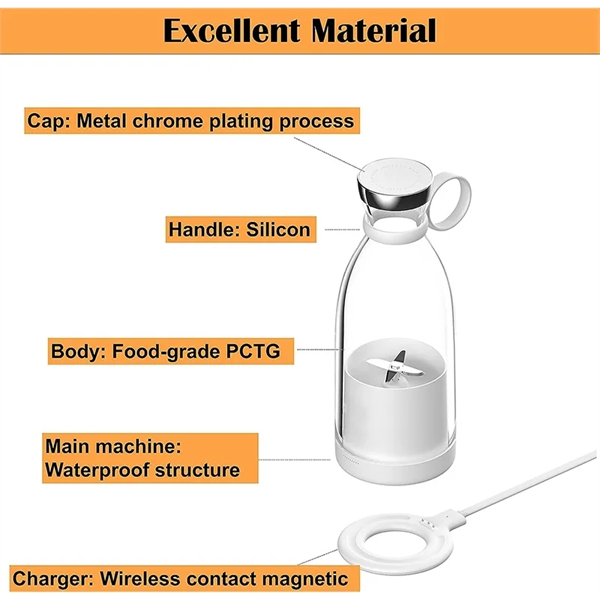Portable Blender Bottle Juicer Cup 12OZ - Portable Blender Bottle Juicer Cup 12OZ - Image 1 of 3