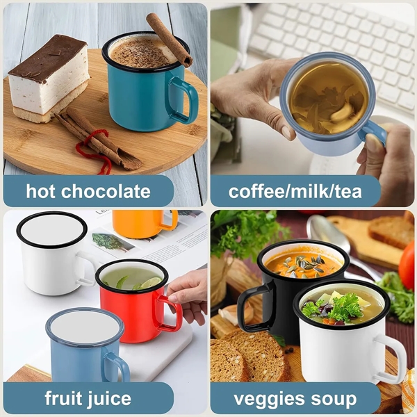 12 oz Enamel Coffee Mugs - 12 oz Enamel Coffee Mugs - Image 3 of 3
