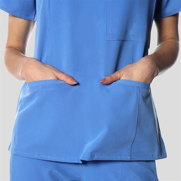 Siena 5-Pocket Scrub Top - Siena 5-Pocket Scrub Top - Image 29 of 54