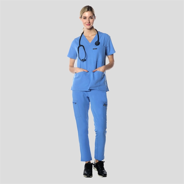 Siena 5-Pocket Scrub Top - Siena 5-Pocket Scrub Top - Image 30 of 54