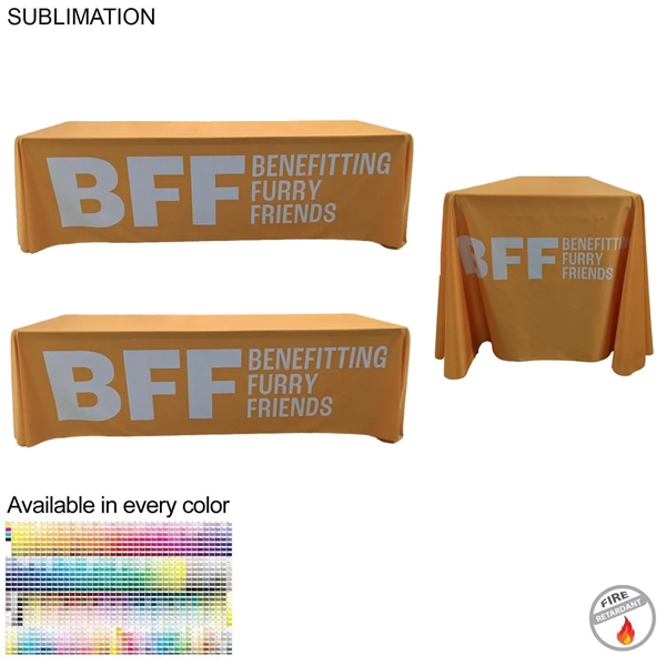 Sublimated PREMIUM Cloth for 8' table, Drape Style - Sublimated PREMIUM Cloth for 8' table, Drape Style - Image 0 of 6