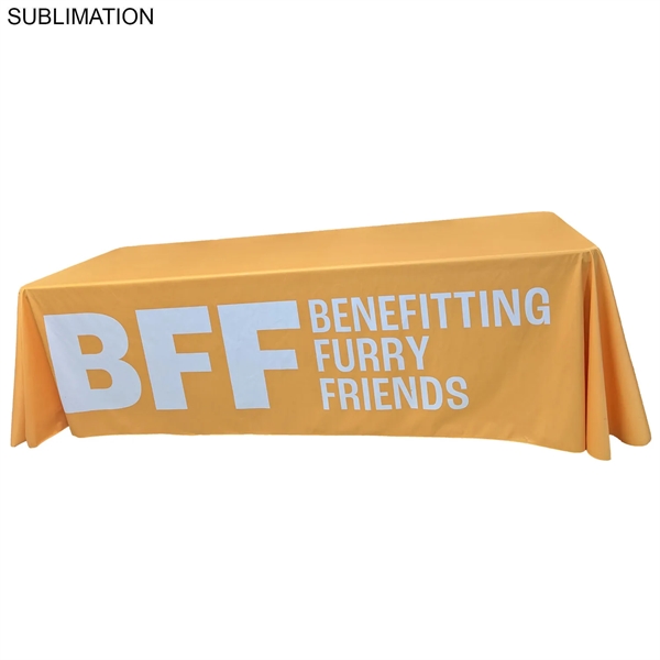 Sublimated PREMIUM Cloth for 8' table, Drape Style - Sublimated PREMIUM Cloth for 8' table, Drape Style - Image 2 of 6