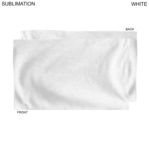 Fitness Towel in White Microfiber Dri-lite Terry, 15x25 - Fitness Towel in White Microfiber Dri-lite Terry, 15x25 - Image 1 of 2