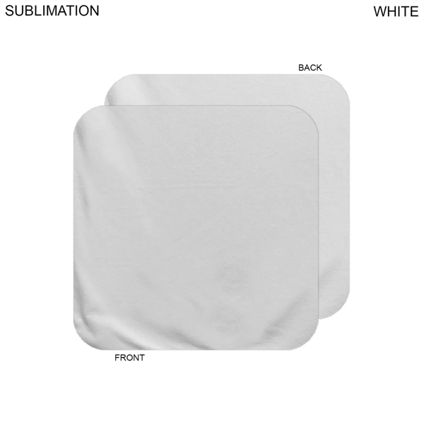 Plush White Velour Terry Cotton Blend Face Cloth, 12x12 - Plush White Velour Terry Cotton Blend Face Cloth, 12x12 - Image 1 of 1