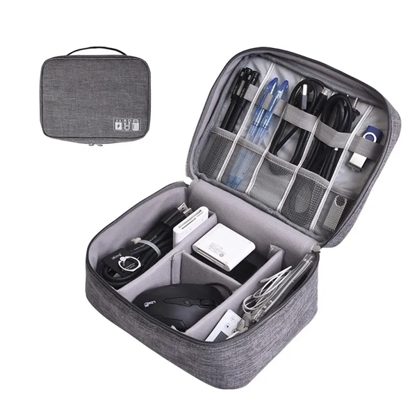 Travel Electronic Cord Organizer Cable Case - Travel Electronic Cord Organizer Cable Case - Image 0 of 7
