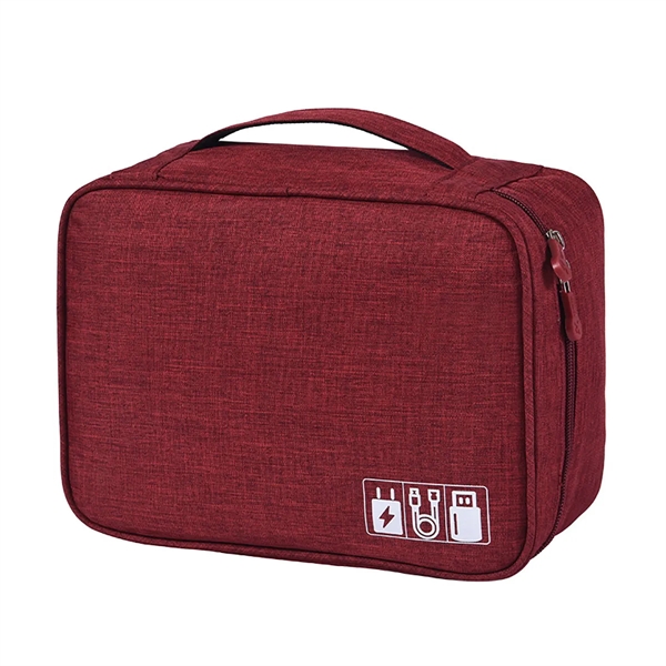 Travel Electronic Cord Organizer Cable Case - Travel Electronic Cord Organizer Cable Case - Image 5 of 7