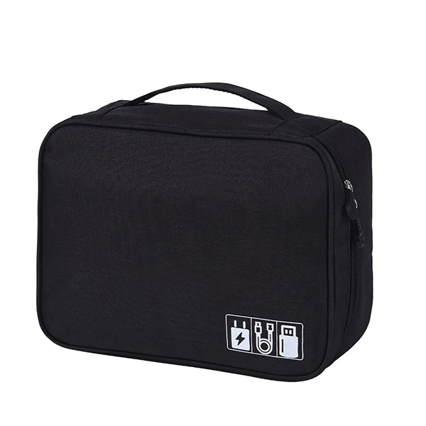 Travel Electronic Cord Organizer Cable Case - Travel Electronic Cord Organizer Cable Case - Image 7 of 7