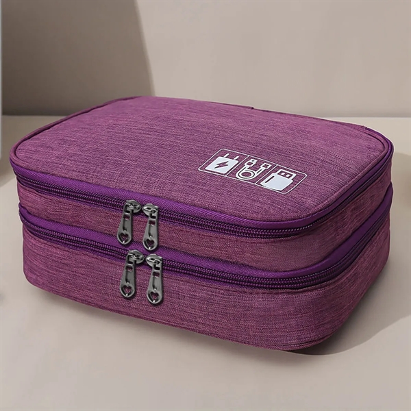 Water Resistant Electronics Organizer Travel Case - Water Resistant Electronics Organizer Travel Case - Image 4 of 5