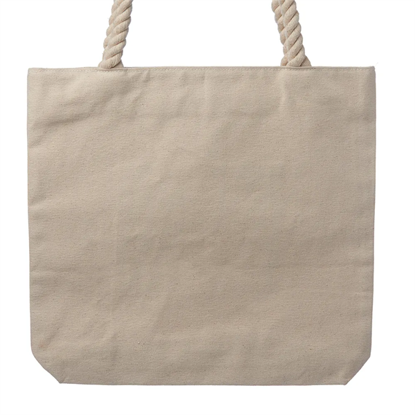 Pristine Cove Canvas Tote with Rope Handles - Pristine Cove Canvas Tote with Rope Handles - Image 1 of 2