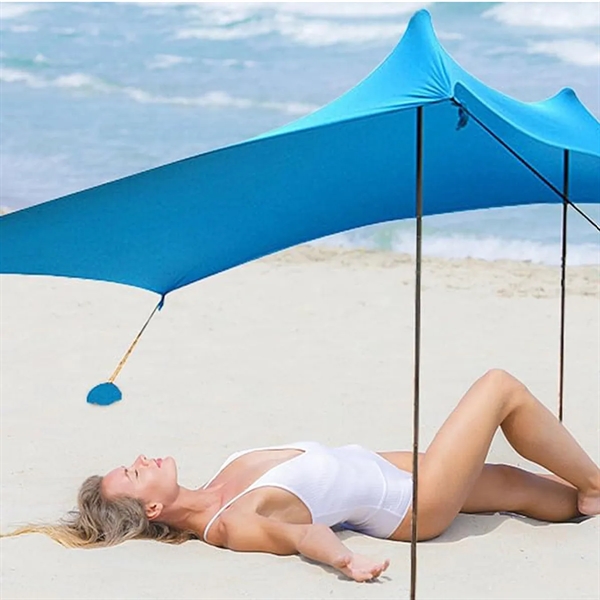 Beach Canopy Tent Sun Shade - Beach Canopy Tent Sun Shade - Image 2 of 3