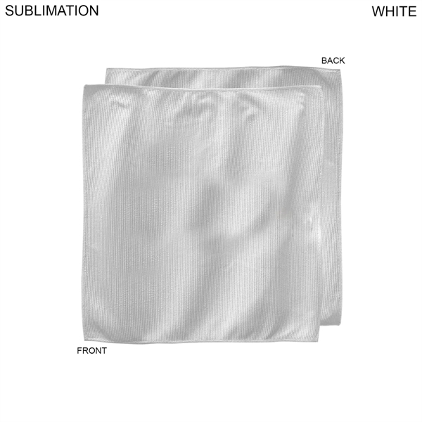 Custom Colored Sublimated Rally Towel with Jersey stripes, 10x10
