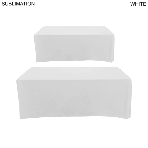 Outdoor Use Sublimated Box Style Fitted Tablecloth