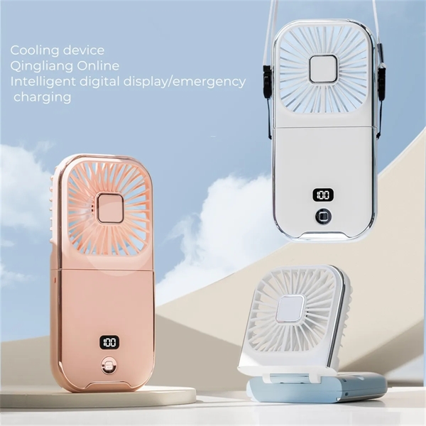 Hand-Held Portable Fan Mini Rechargeable Phone Holder - Hand-Held Portable Fan Mini Rechargeable Phone Holder - Image 3 of 5