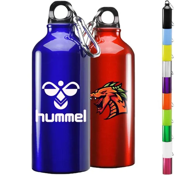 20 oz. Aluminum Sports Bottle w/ Carabiner - 20 oz. Aluminum Sports Bottle w/ Carabiner - Image 0 of 29