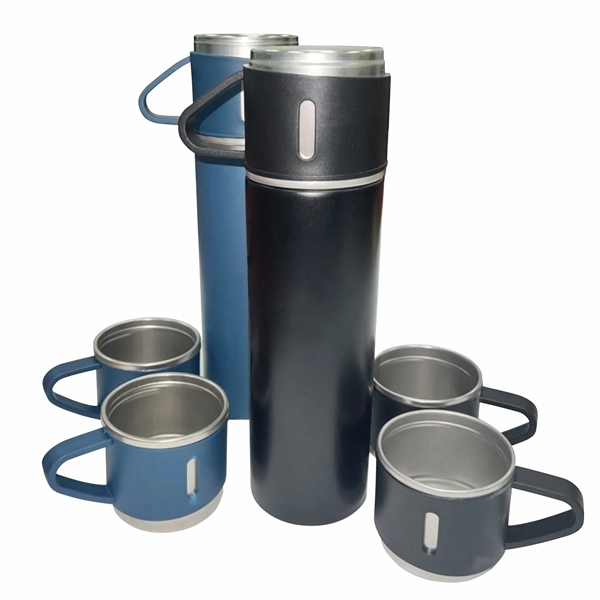 Thermos Vacuum Flask with 2 drink cups - Thermos Vacuum Flask with 2 drink cups - Image 0 of 2