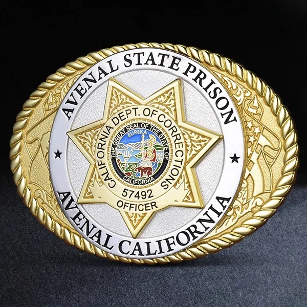 Belt Buckle with Two Tone Finish - Belt Buckle with Two Tone Finish - Image 0 of 1
