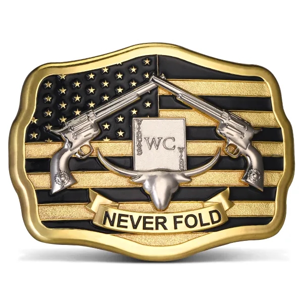 Belt Buckle with Two Tone Finish - Belt Buckle with Two Tone Finish - Image 1 of 1