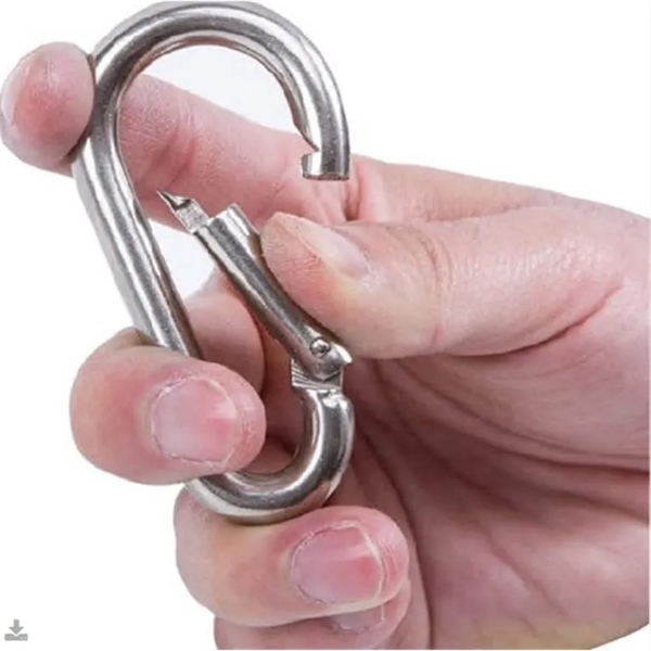 Aluminum Carabiner with key ring - Aluminum Carabiner with key ring - Image 2 of 3