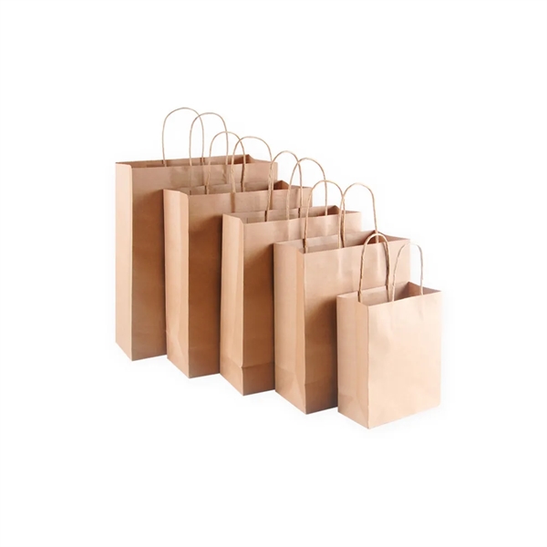 8x4.25x10.5 Kraft Paper Shopping Bag - 8x4.25x10.5 Kraft Paper Shopping Bag - Image 1 of 5