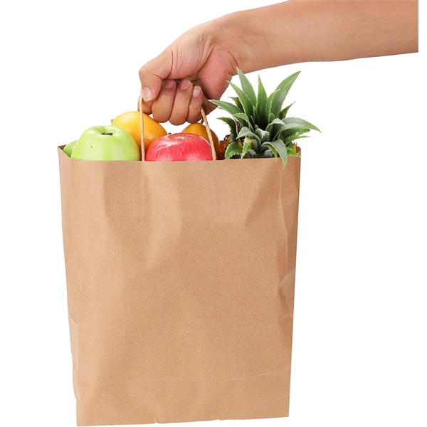 8x4.25x10.5 Kraft Paper Shopping Bag - 8x4.25x10.5 Kraft Paper Shopping Bag - Image 5 of 5