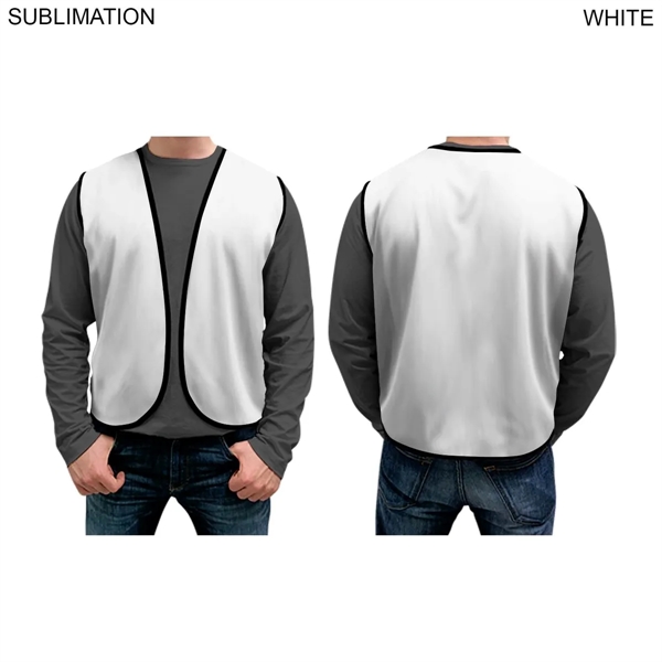 Domestic Sublimated SECURITY Polyester Poplin Vest - Domestic Sublimated SECURITY Polyester Poplin Vest - Image 1 of 8