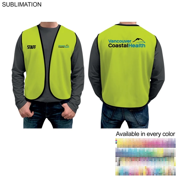 Domestic Sublimated STAFF UNIFORM Polyester Poplin Vest