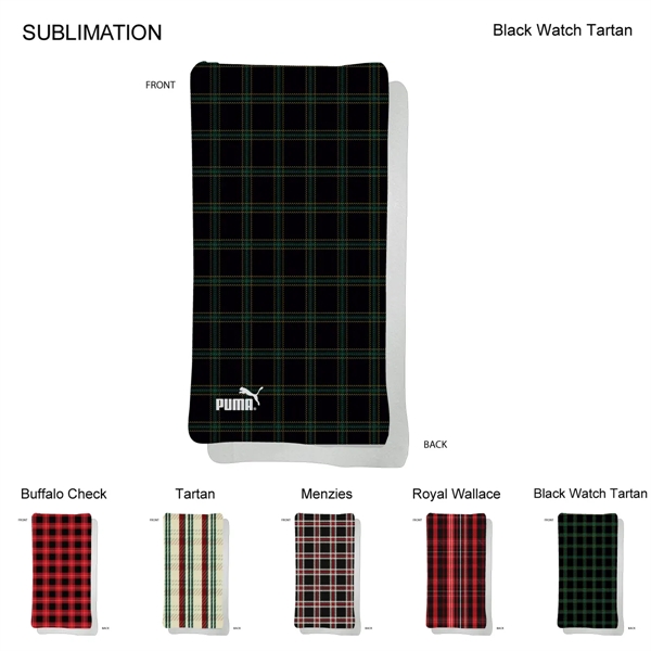 Stock Plaid Design Ultra Soft Microfleece Blanket, 30x60