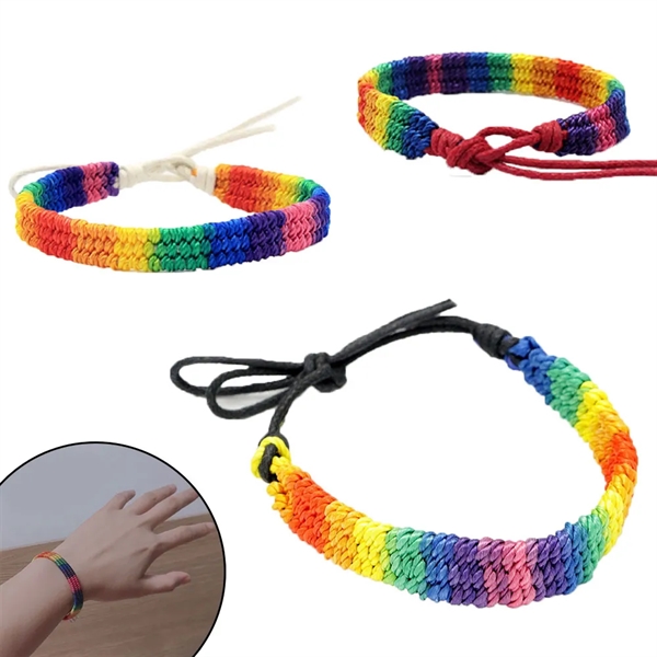 Rainbow Bracelet Gay & Lesbian Lgbt Pride - Rainbow Bracelet Gay & Lesbian Lgbt Pride - Image 0 of 2