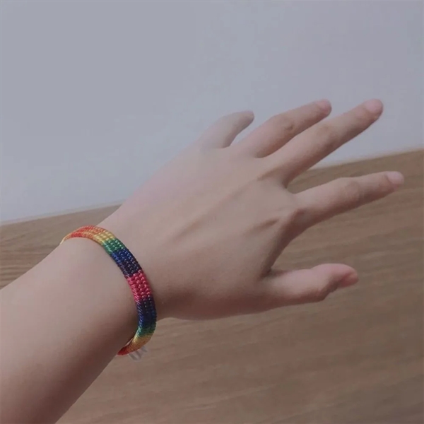 Rainbow Bracelet Gay & Lesbian Lgbt Pride - Rainbow Bracelet Gay & Lesbian Lgbt Pride - Image 2 of 2