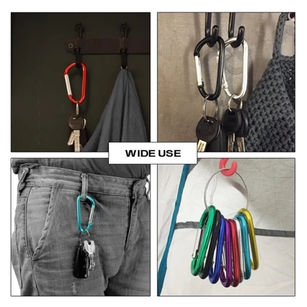0.94 " x 1.9 " Aluminum Carabiner Clip - 0.94 " x 1.9 " Aluminum Carabiner Clip - Image 1 of 2