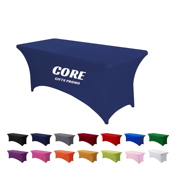 6FT Stretch Spandex Table Cover - 6FT Stretch Spandex Table Cover - Image 0 of 4
