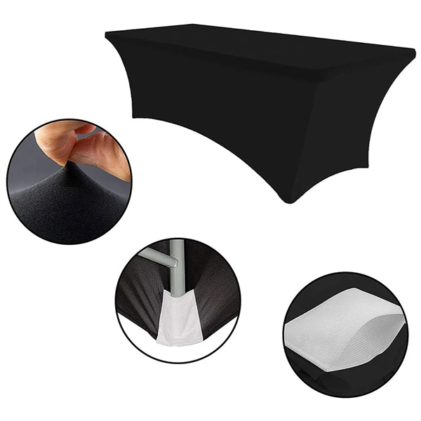 6FT Stretch Spandex Table Cover - 6FT Stretch Spandex Table Cover - Image 2 of 4