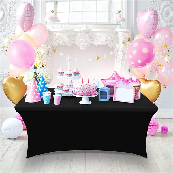 6FT Stretch Spandex Table Cover - 6FT Stretch Spandex Table Cover - Image 4 of 4