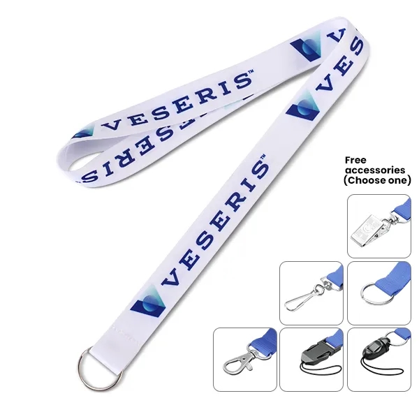 Dye Sublimated Lanyards - Sizes 1/2"-1" - Dye Sublimated Lanyards - Sizes 1/2"-1" - Image 1 of 4