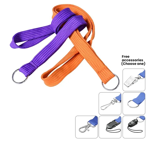 Imprinted Tubular Lanyards - Sizes 3/8"-5/8" - Imprinted Tubular Lanyards - Sizes 3/8"-5/8" - Image 3 of 4