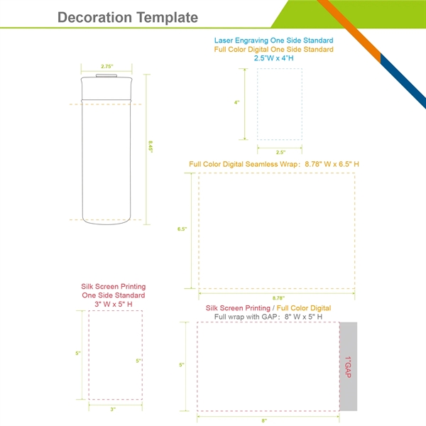Bounce Stainless Steel Travel Bottle - 18 OZ. - Bounce Stainless Steel Travel Bottle - 18 OZ. - Image 2 of 2