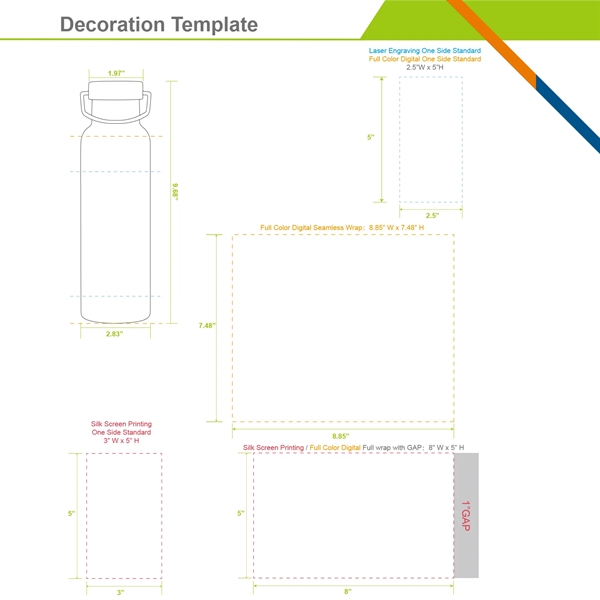 Dyno Stainless Steel Water Bottle - 20 OZ. - Dyno Stainless Steel Water Bottle - 20 OZ. - Image 2 of 6