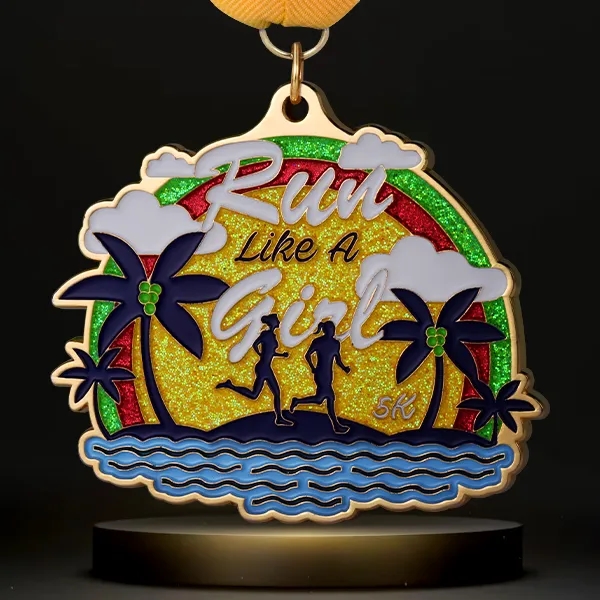 Custom Custom Medals with Glitter Color