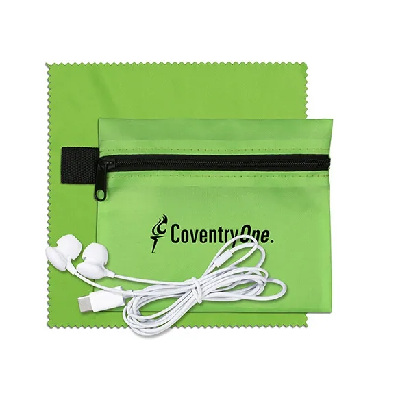 ZipTune Plus Tech Earbud Kit with Microfiber Cleaning Cloth - ZipTune Plus Tech Earbud Kit with Microfiber Cleaning Cloth - Image 4 of 10