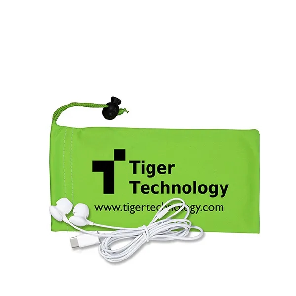 Tuneboom Mobile Tech Earbud Kit in Microfiber Cinch Pouch - Tuneboom Mobile Tech Earbud Kit in Microfiber Cinch Pouch - Image 7 of 15