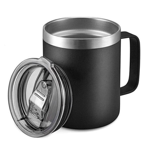 Stackable Mug Vacuum 12oz Coffee Travel Cup with Handle - Stackable Mug Vacuum 12oz Coffee Travel Cup with Handle - Image 1 of 3