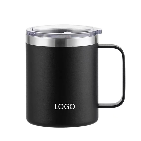 Stackable Mug Vacuum 12oz Coffee Travel Cup with Handle - Stackable Mug Vacuum 12oz Coffee Travel Cup with Handle - Image 2 of 3