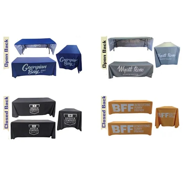 Sublimated PREMIUM Cloth for 6' table, Drape Style - Sublimated PREMIUM Cloth for 6' table, Drape Style - Image 5 of 7