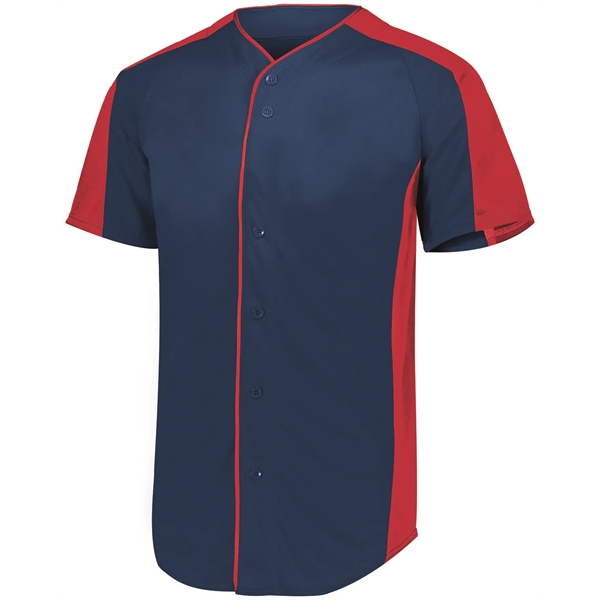 Augusta Sportswear Youth Full-Button Baseball Jersey - Augusta Sportswear Youth Full-Button Baseball Jersey - Image 2 of 9