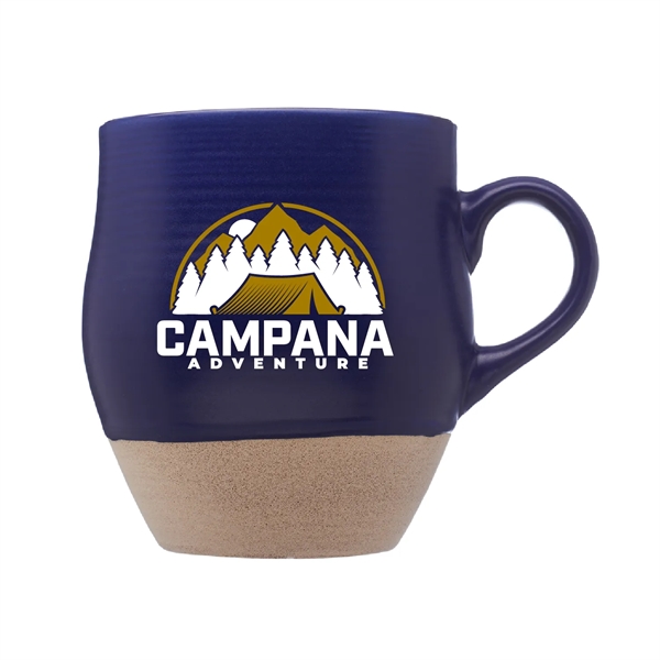 16 oz Ceramic Mugs with Artisan Bottom (2 Color) - 16 oz Ceramic Mugs with Artisan Bottom (2 Color) - Image 0 of 3
