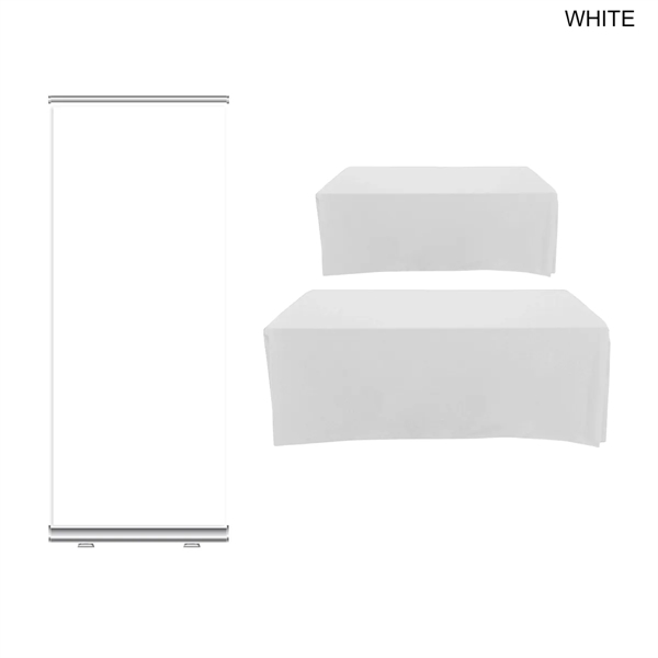 Deluxe Tradeshow Package, Retractable Banner & Tablecloth - Deluxe Tradeshow Package, Retractable Banner & Tablecloth - Image 1 of 3