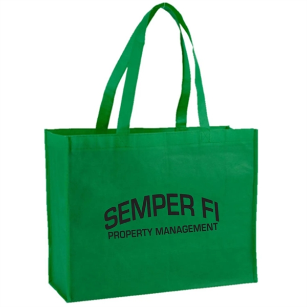 Non-Woven Shopping Gusset Tote Bag USA Decorated(16"x12"x6") - Non-Woven Shopping Gusset Tote Bag USA Decorated(16"x12"x6") - Image 2 of 14
