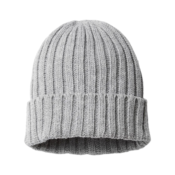 Atlantis Headwear Sustainable Cable Knit Cuffed Beanie - Atlantis Headwear Sustainable Cable Knit Cuffed Beanie - Image 5 of 11